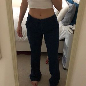 vintage low rise boot cut jeans